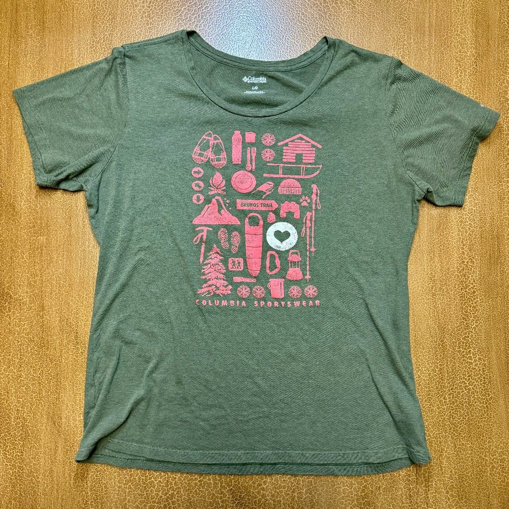 Columbia Sportswear TeeShirt - Size Large - Camping
